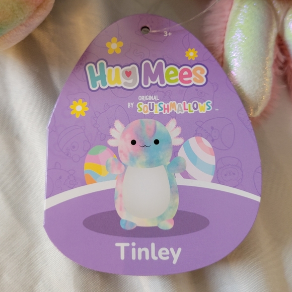 NWT 18" Tinley the Axolotl Easter Hug Mee Squishmallow Kellytoy Plush Toy - Picture 5 of 8